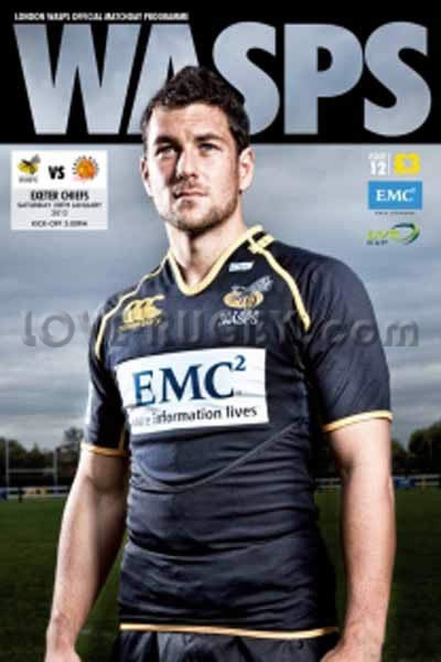 2012 Wasps v Exeter Chiefs  Rugby Programme